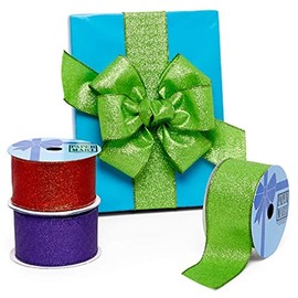 2 1/2" X 10 Yards Malibu Sands Wired Ribbon - Turquoise - Roll 1