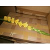 Lot of 10 Sticks Plastic Artificial Yellow Gladiolus Flower (HOA
