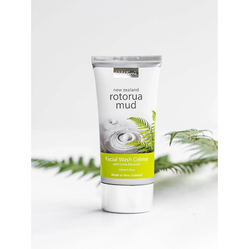 Wild Ferns-Rotorua Mud Facial Wash Crème with Lime Blossom 130ml