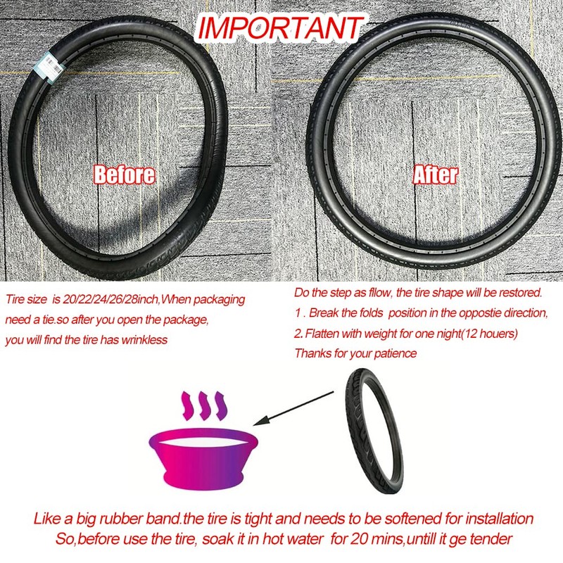 CATAZER 12 Inches Solid Tire for Kid Bike Folding Bicycle