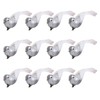 12 PCS Simulation Bird Silver Mini Birds for Home Decoration