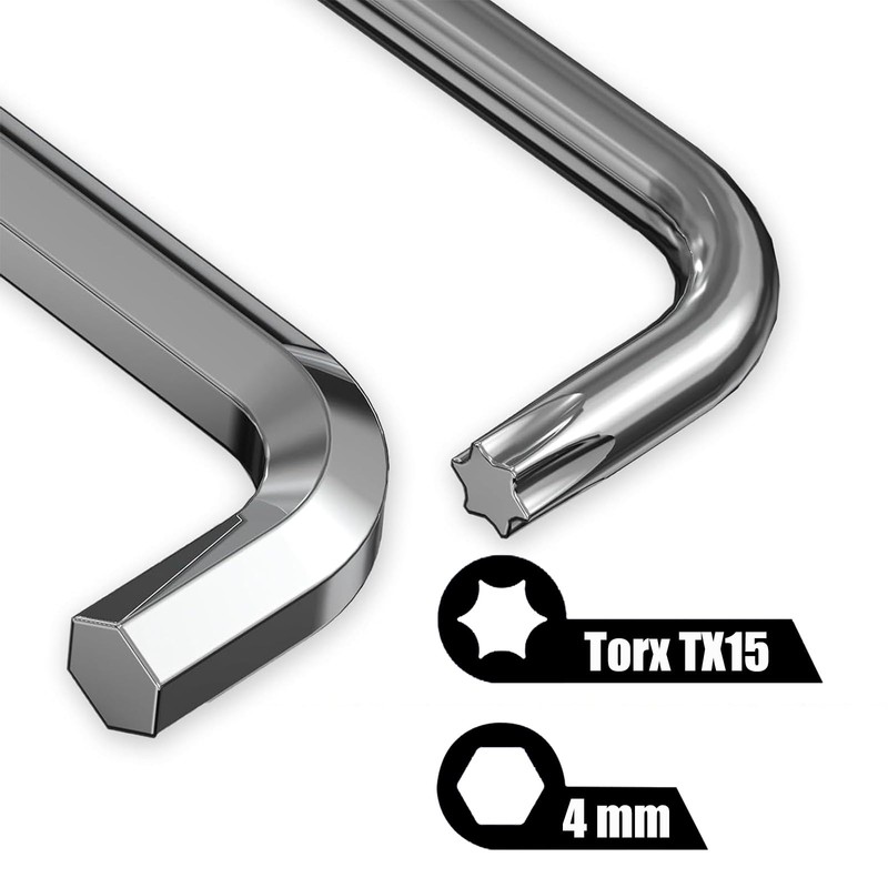 Window Adjustment Tool Set Curved Allen Key 4 mm and