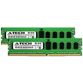A-Tech 64GB Kit (2x32GB) DDR4 2933MHz PC4-23400 ECC RDIMM 2Rx8 1.2V Dual Rank ECC Registered DIMM 288-Pin Server & Workstation RAM Memory Upgrade Modules (A-Tech Enterprise Series)