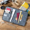 luxdag Felt Passport Cover with Zip (Choice of Colour and