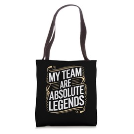 Funny Boss Gift Team Legends Humor Manager Retirement Office Tote Bag