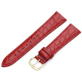 Hadley-Roma 20mm 'Men's' Leather Watch Strap, Color:red (Model: MSM717RQ 200)
