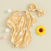 Yoawdats Baby Girls Rompers Daisy Print Infant Bodysuits Summer Clothes
