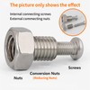 10Pcs Threaded Insert M8 X 1.25 Female and M10 X