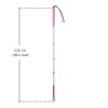 Aluminum Mobility Folding White Cane for Vision Impaired and Blind