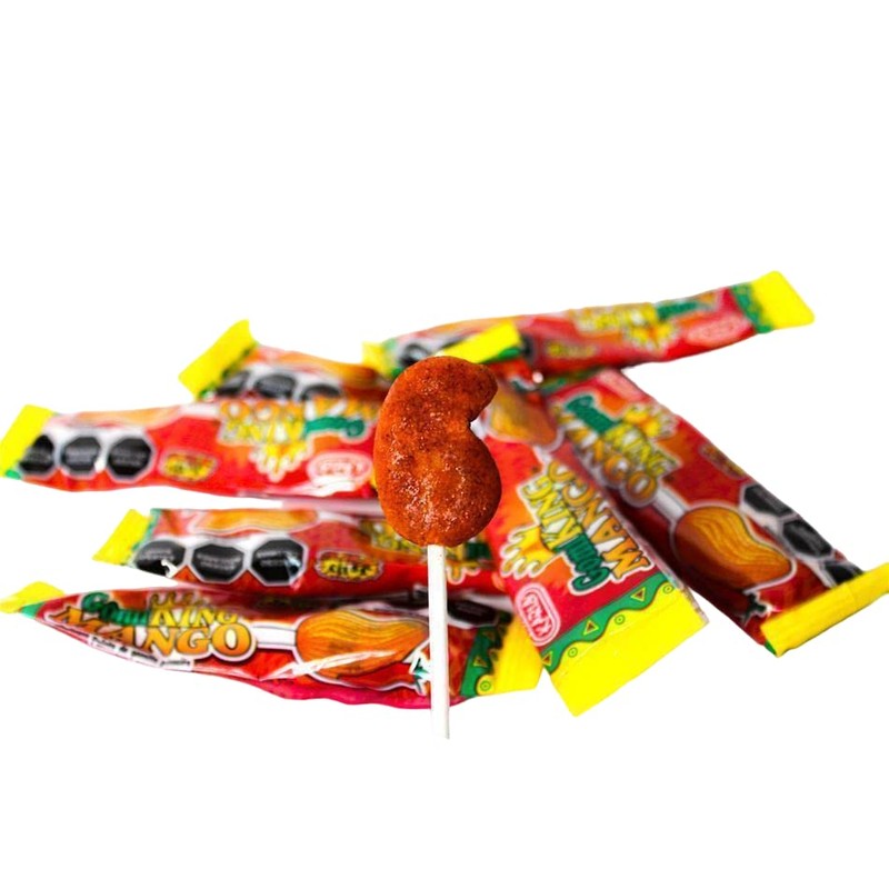 Paletas de gomita enchilada sabor mango (GomiKing Mango 47 Pz)