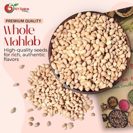 NY SPICE SHOP Mahlab Seed Whole – Raw Spice Mahlepi – Dried Mahlepi - Dry Mahlep Aromatic Traditional Spice for Pastry and Baking – 8 Ounce