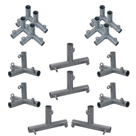 Aoneky 1 3/8" Baseball Batting Cage Frame Corner Kit - Fits 1" EMTs - Connectors for 35ft Cage