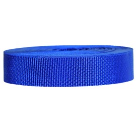 Strapworks Lightweight Polypropylene Webbing - Poly Strapping for Outdoor DIY Gear Repair, Pet Collar, Crafts - 1 Inch x 10 Yards - Royal Blue
