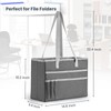 UNICITII File Organizer Box, Portable Tote Bag Hanging Filing Box