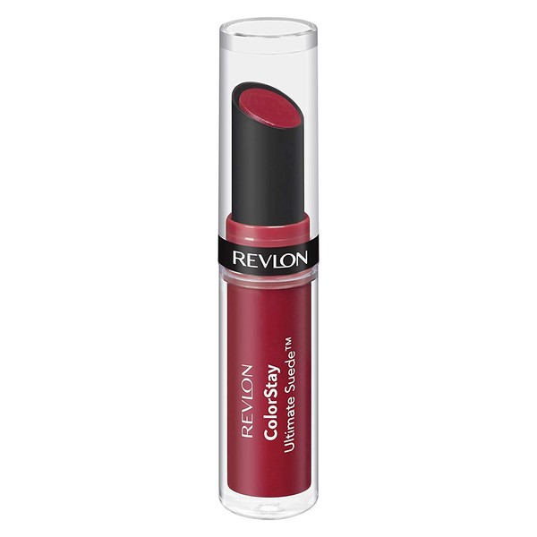 Revlon Lipstick, ColorStay Ultimate Suede Lipstick, High Impact Lip color with Moisturizing Creamy Formula, Infused with Vitamin E, 075 Cruise Collection, 0.09 Oz