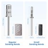 GazePlus 100 Pcs Sanding Bands for Nail Drill 80 Grit