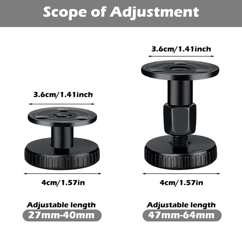 Pack of 4 Anti-Shake Bed Frames 26-60 mm, Adjustable Bed