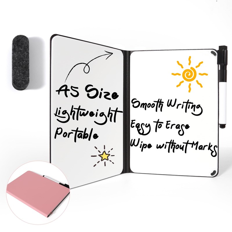 AGM Portable White Board Dry Erase, Double Sided Folding Whiteboards