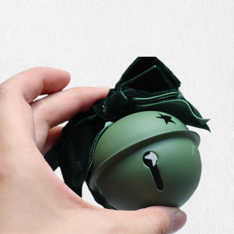 HNJHTZ 2PCS Classic Christmas Decortaion Balls Ornaments, RED and Green,