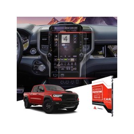 ASZSK For Glossy Tempered Glass 2025 2026 Dodge Ram 1500 2500 3500 14.4 Inch Touchscreen Screen Protector - Ram 1500 2500 3500 (Uconnect Laramie/Rebel/Limited/Limited Longhorn/Tungsten Uconnect 5)