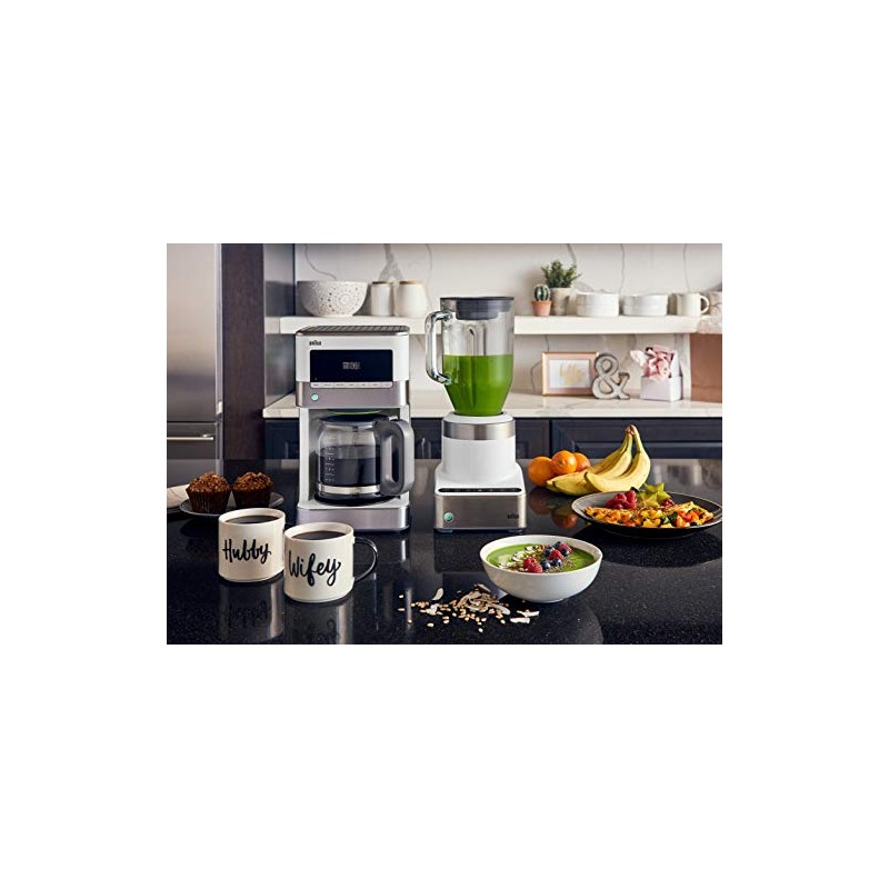 Braun KF6050WH BrewSense Drip Coffee Maker, White