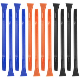12 PCS Plastic Scraper Tool, Multi-Purpose Plastic Scrapers Non Scratch, Multi-Color Scraper Tool for Cleaning, Scrapers for Paint Stickers Labels Oil Stains Food Dirt