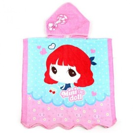Kids' Water Play Beach Gown & Towel for Bath and Water Parks Swim Robe