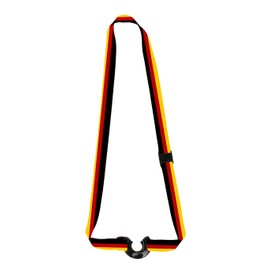 MIK funshopping Water Bottle Holder, Carrying Strap for Water Bottles, Drink Holder for Festival and Outdoor Activities, Bottle Strap (Black, Red, Gold/German Flag)