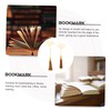 NUOBESTY 6pcs Delicate Hollow Metal Bookmarks Tassels Ginkgo and Lightweight