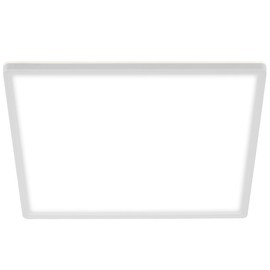 Briloner Leuchten LED Panel, Ceiling Light, Includes Backlight Effect, 18 Watts, 2,400 Lumens, 4,000 Kelvin, White, Square, 29.3 x 29.3 cm