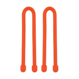 Nite Ize GT6-2PK-31 Gear Tie Reusable 6-Inch Rubber Twist Tie, Bright Orange, 2-pack
