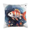 Tiger Barb Lover Starry Night Throw Pillow
