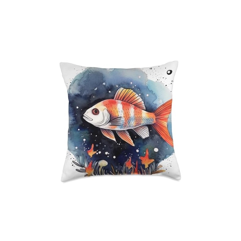 Tiger Barb Lover Starry Night Throw Pillow
