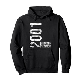 24th Birthday 24 Years Old Man Woman Vintage 2001 Pullover Hoodie