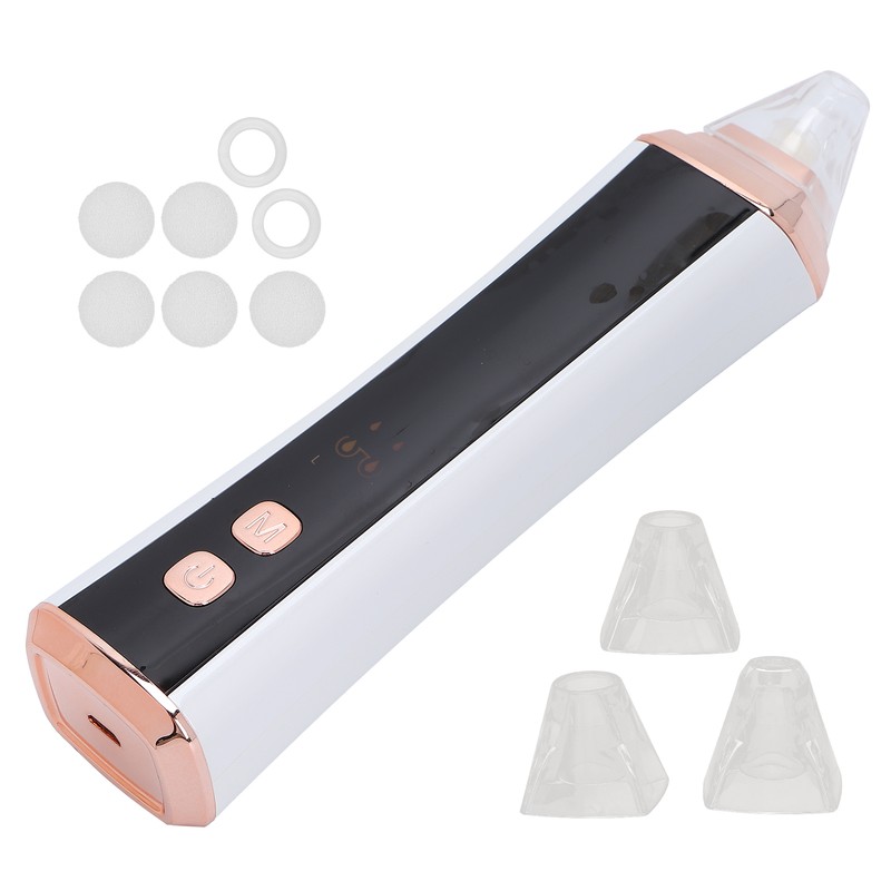 Electric Vacuum Blackhead Remover Rechargeable Face Pore Cleaner Acne Whitehead