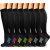 CHARMKING Compression Socks for Women & Men (8 Pairs) 15-20