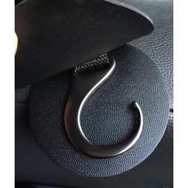 ZhildChen Car Hidden Seat Headrest Hook Storage Universal Handbag Suitable for Universal Car Seat Back Multifunctional Rear Seat Metal Coupler Car Wallet Holder Car Accessories 2 Pack (Black)