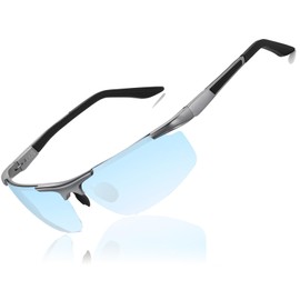 Perfectmiaoxuan Pilot Sunglasses Polarised for Mens Womens Classic Vintage Style Ultralight Metal frame Glasses Shades Driving Fishing UV protection