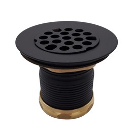 Westbrass Grid Basket Style Bar Sink Strainer, Matte Black, D2181-62
