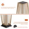 Grand patio Outdoor Floor Lamp Solar Powered Lantern Waterproof Wicker