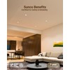 Sunco 6 Inch LED Recessed Light, Canless Ceiling Lights Slim