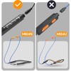 MIPEACE 2pcs Replacement Work Earbuds Cables for Model#MI04N Wireless Neckband