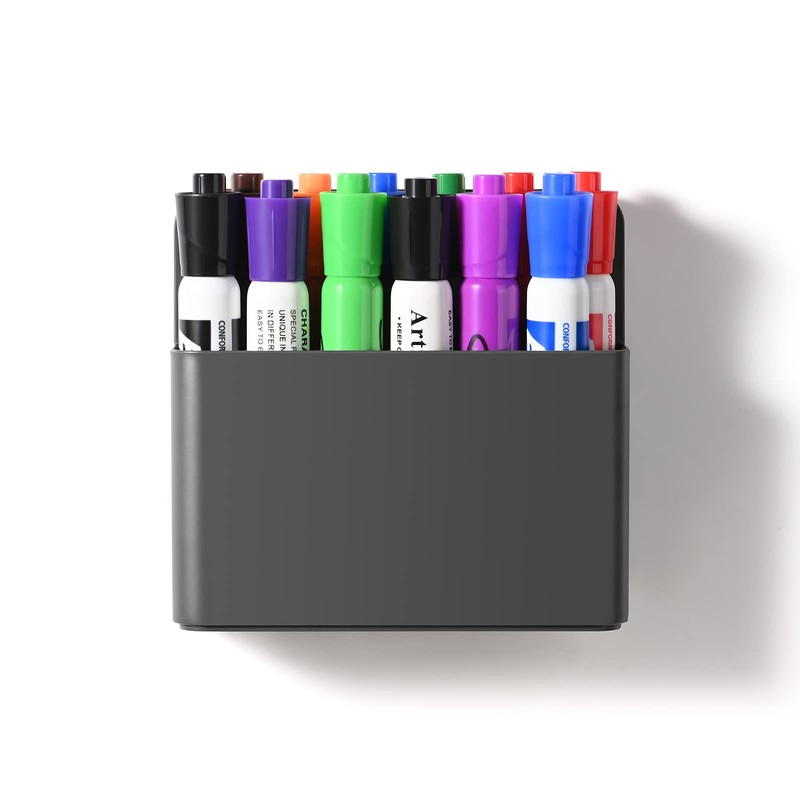 luvtree 2 Pieces Strong Magnetic Dry Erase Marker Holder Chalk