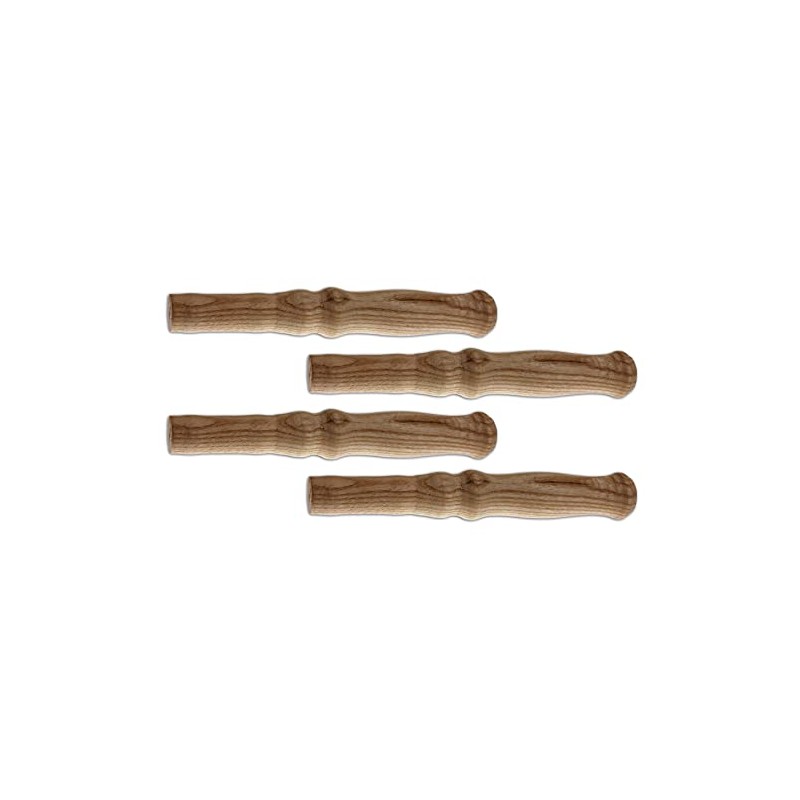BigDean 4 x Wheelbarrow Universal Wooden Handles, Trolley Handle, Sliding