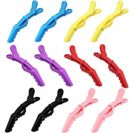 Alligator Clips, BetterJonny 12pcs Set Colorful Dragon Clip Hairpin Salon Hair Clip Hairpin Hairpin Hair Claw Hair Salon Clip Hairstyle