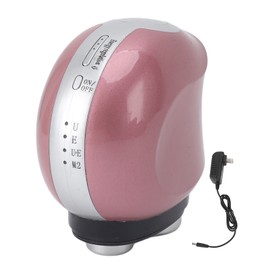2 in 1 Ultrasound Massager Machine Deep Tissue Massage 3 Levels Rechargeable Full Body Bioelectric Massager Device 100‑240V US Plug Pink
