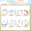 Aposwow 40PCS Silly Goose Cupcake Toppers - 8 Patterns, 5