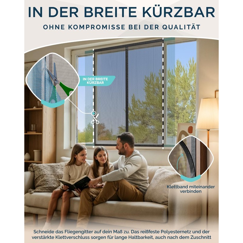 ARCOL Magnetic Mosquito Net with Adjustable Window - Magnetic Fly