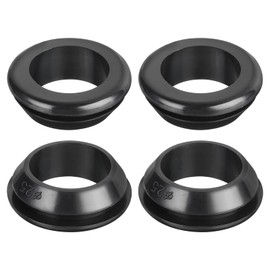 sourcing map 20Pcs Rubber Grommets 25mm Mount Dia, for 20mm ID Rubber Hole Plugs Rubber Wiring Grommets for Firewall Cable Wire Protecting, Black