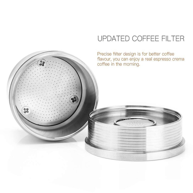 i Cafilas For Refillable Illy Coffee Capsule Made of Stainless
